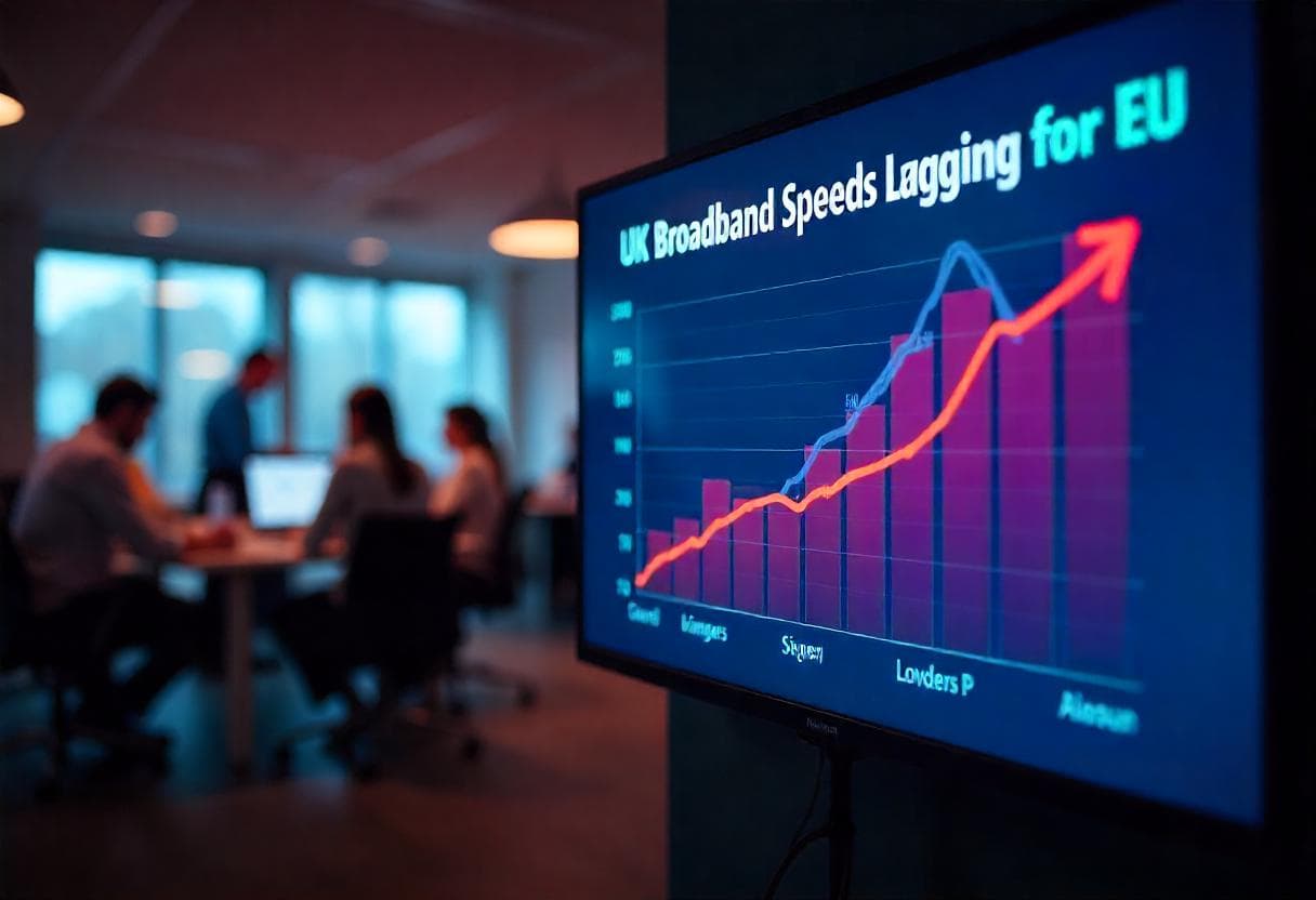 UK broadband speeds and fibre take-up lag behind EU Ookla report shows